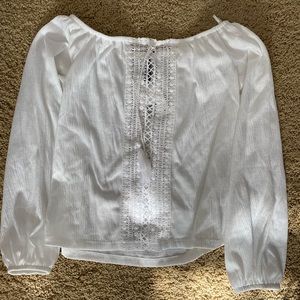 White off the shoulder blouse!